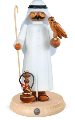 Müller Kleinkunst Neuheiten | Räuchermännchen*Räuchermännchen Araber mit Falke, 27 cm, von