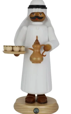 Müller Kleinkunst Neuheiten*Räuchermännchen Araber mit Kaffeekanne, 27 cm von
