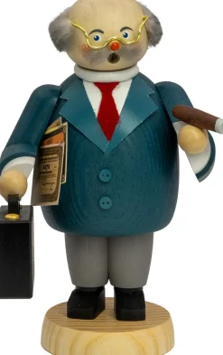 Seiffener Volkskunst eG Räuchermännchen*Räuchermännchen Banker, 18 cm von