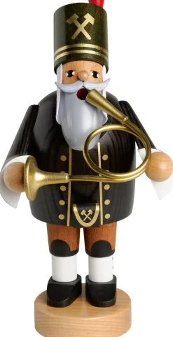 KWO Räuchermännchen*Räuchermännchen Bergmann mit Horn, 20 cm von