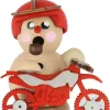 Gerd Hofmann Neuheiten | Räuchermännchen*Räuchermännchen Biker mit rotem Crossmotorrad, 8 cm von