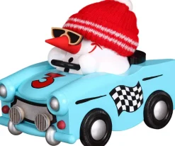 Seiffener Volkskunst eG Neuheiten | Räuchermännchen*Räuchermännchen Cool-Man im Trabi, 10 cm, von