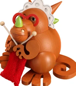 Seiffener Volkskunst eG Räuchermännchen*Räuchermännchen Drache Oma, 10 cm von