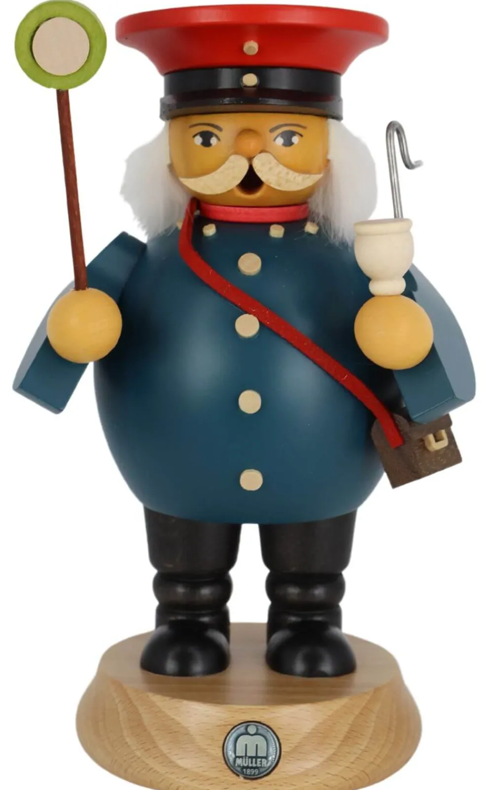 Müller Kleinkunst Räuchermännchen*Räuchermännchen Eisenbahner, 17 cm von