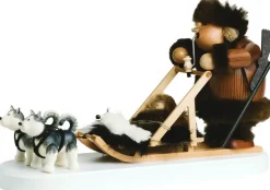 KWO Neuheiten | Räuchermännchen*Räuchermännchen Eskimo mit Hundeschlitten, 21 cm von