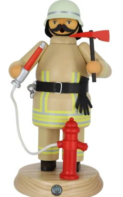 Müller Kleinkunst Räuchermännchen*Räuchermännchen Feuerwehrmann in safaribeige, 24 cm, von