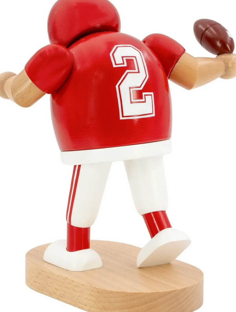 KWO Räuchermännchen*Räuchermännchen Footballspieler, rot, 20 cm von