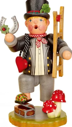 Hubrig Volkskunst Räuchermännchen*Räuchermännchen Glücksbringer, 21 cm von