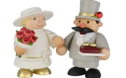 KWO Räuchermännchen*Räuchermännchen Hochzeitspaar - Brautpaar, 10 cm von
