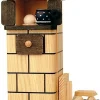 KWO Räuchermännchen*Räuchermännchen Kachelofen mit Holz, 21 cm von