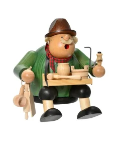 KWO Kantenhocker*Räuchermännchen Kantenhocker Holzwarenhändler, 15 cm von