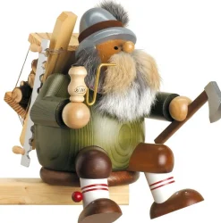 KWO Kantenhocker*Räuchermännchen Kantenhocker Holzfäller, 22 cm von