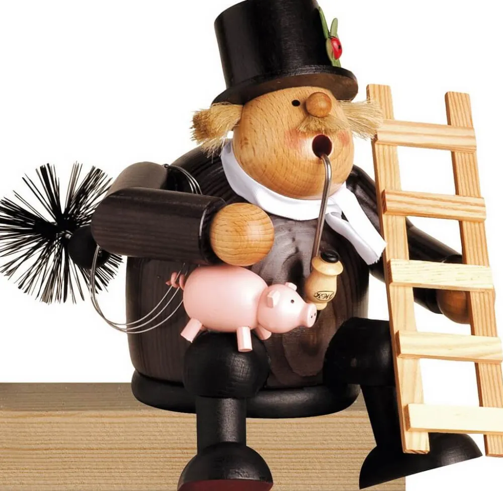 KWO Kantenhocker | Räuchermännchen*Räuchermännchen Kantenhocker Schornsteinfeger, 16 cm von