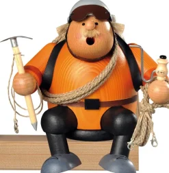 KWO Kantenhocker*Räuchermännchen Kantenhocker Bergsteiger, 16 cm von