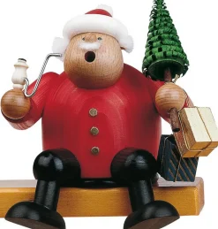 KWO Kantenhocker*Räuchermännchen Kantenhocker Weihnachtsmann, 15 cm von