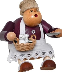 KWO Kantenhocker*Räuchermännchen Kantenhocker Katzenoma, 15 cm, von