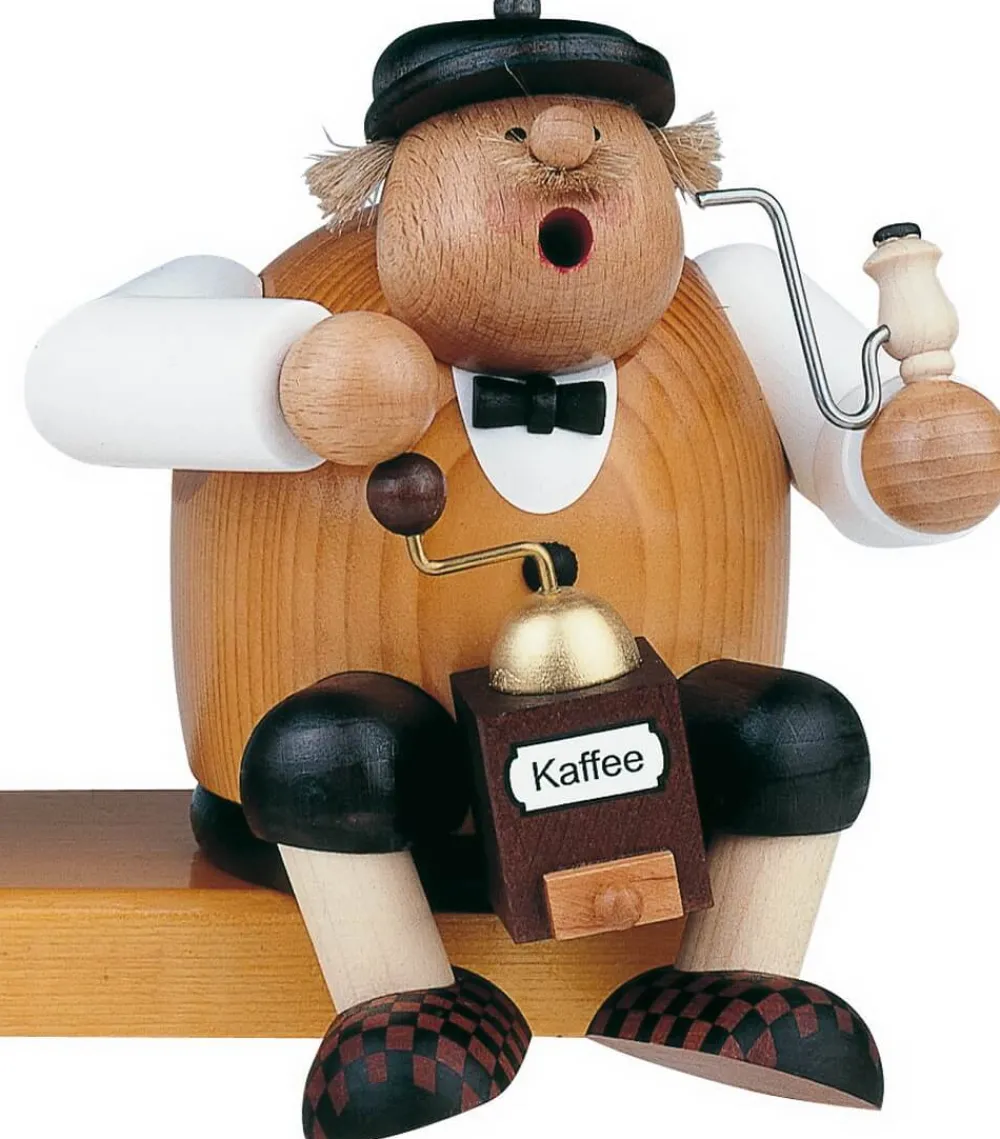 KWO Kantenhocker | Räuchermännchen*Räuchermännchen Kantenhocker Kaffeesachse, 24 cm von