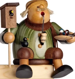 KWO Neuheiten | Kantenhocker*Räuchermännchen Kantenhocker Vogelfreund, 14 cm von