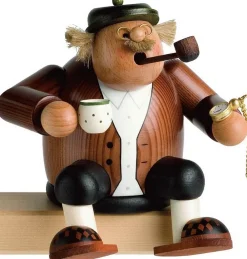 KWO Neuheiten | Kantenhocker*Räuchermännchen Kantenhocker Opa, 14 cm von