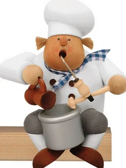 KWO Neuheiten | Kantenhocker*Räuchermännchen Kantenhocker Koch, 15 cm von