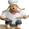 KWO Neuheiten | Kantenhocker*Räuchermännchen Kantenhocker Konditorin, 16 cm von