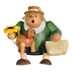 KWO Kantenhocker*Räuchermännchen Kantenhocker Hundefreundin, 15 cm von