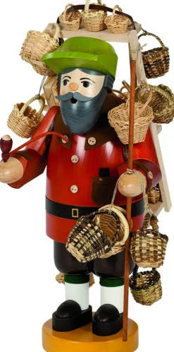 Richard Glässer GmbH Räuchermännchen*Räuchermännchen Korbhändler, 41 cm von Richard Glässer
