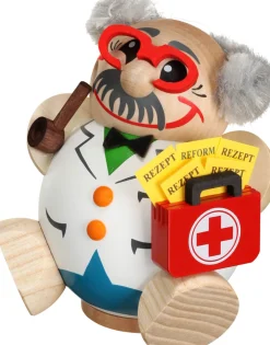 Seiffener Volkskunst eG Räuchermännchen*Räuchermännchen Kugelräuchermann Arzt von