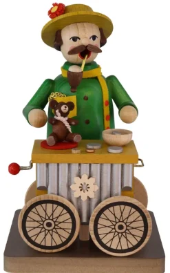 Richard Glässer GmbH Räuchermännchen*Räuchermännchen Leierkastenmann, 17 cm, von Richard Glässer