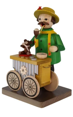 Richard Glässer GmbH Räuchermännchen*Räuchermännchen Leierkastenmann, 17 cm, von Richard Glässer