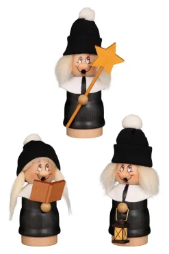 Christian Ulbricht Bestseller | Räuchermännchen*Räuchermännchen Miniwichtel Kurrende, 3-teilig, 16 cm von