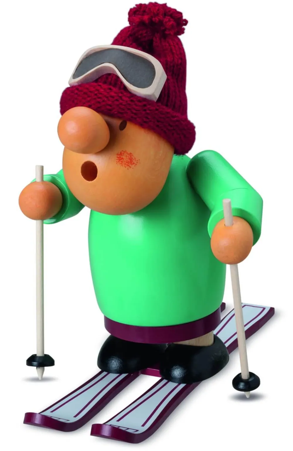 Müller Kleinkunst Räuchermännchen*Räuchermännchen Müllerchen® auf Ski von