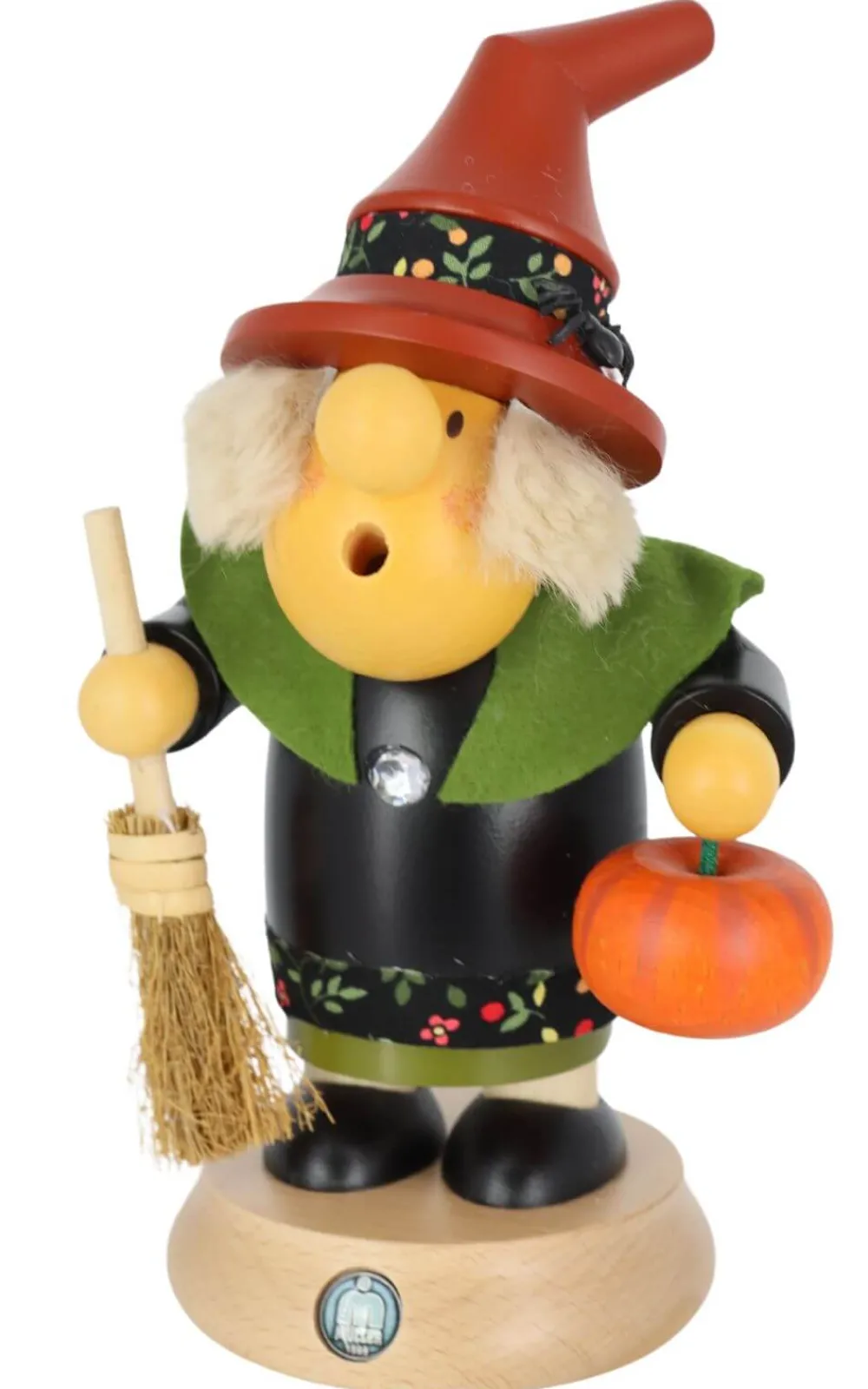 Müller Kleinkunst Räuchermännchen*Räuchermännchen Müllerchen® Halloween Hexe, 16 cm von