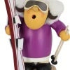 Müller Kleinkunst Räuchermännchen*Räuchermännchen Müllerchen® Skifahrerin von