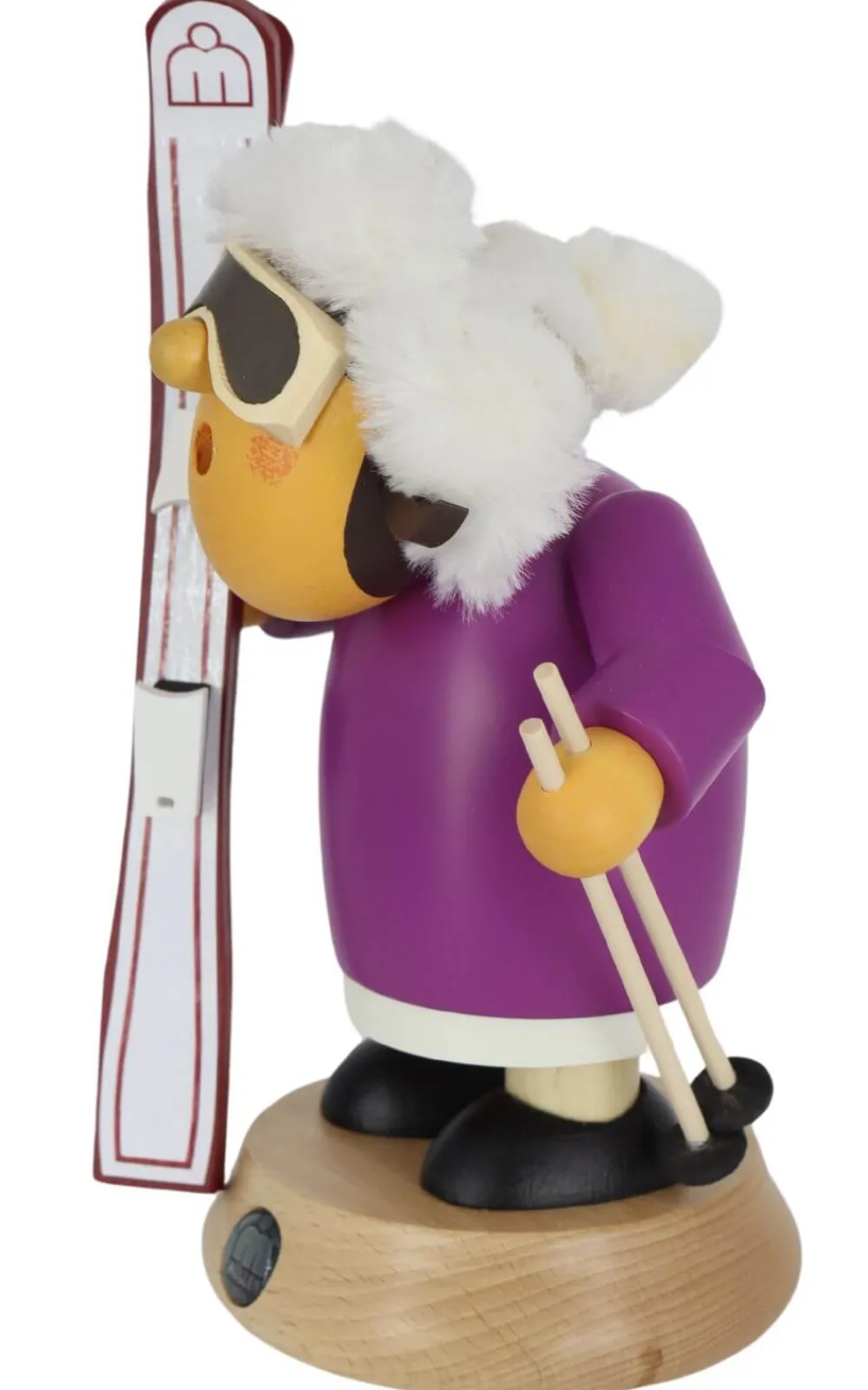 Müller Kleinkunst Räuchermännchen*Räuchermännchen Müllerchen® Skifahrerin von
