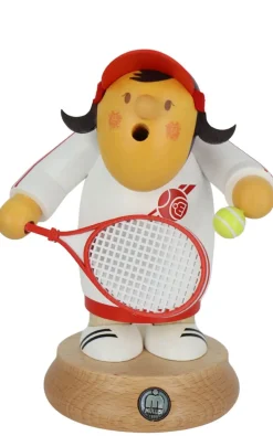 Müller Kleinkunst Räuchermännchen*Räuchermännchen Müllerchen® Tennisspielerin, 16 cm von