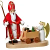 KWO Räuchermännchen*Räuchermännchen Nikolaus mit Christkind, 24 cm von