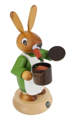 Müller Kleinkunst Osterhasen*Räuchermännchen Osterhase Hasenfrau, , 19 cm von