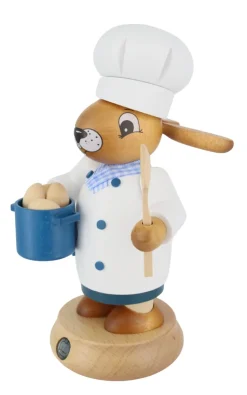 Müller Kleinkunst Neuheiten*Räuchermännchen Osterhase Koch, 19 cm von