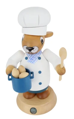 Müller Kleinkunst Neuheiten*Räuchermännchen Osterhase Koch, 19 cm von