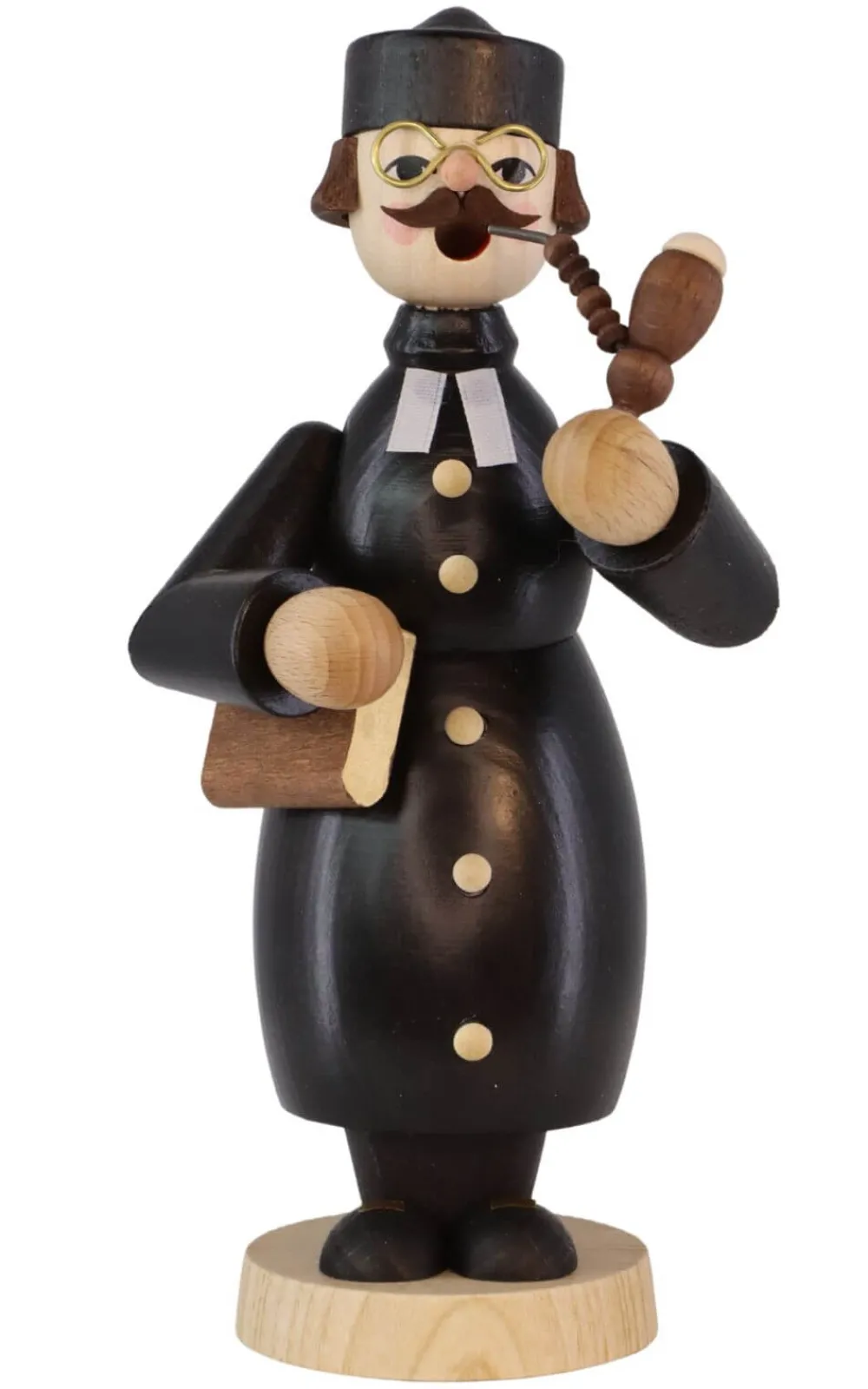 Richard Glässer GmbH Neuheiten | Auslaufartikel*Räuchermännchen Pfarrer, evangelisch, 18 cm von Richard Glässer