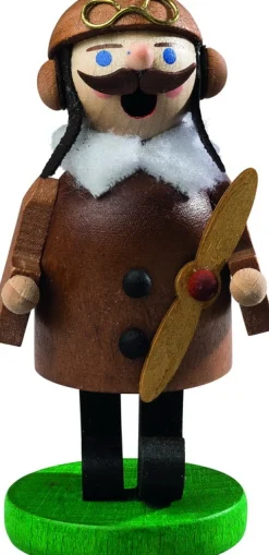 Richard Glässer GmbH Neuheiten*Räuchermännchen Pilot historisch, 11 cm von Richard Glässer
