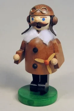 Richard Glässer GmbH Neuheiten*Räuchermännchen Pilot historisch, 11 cm von Richard Glässer