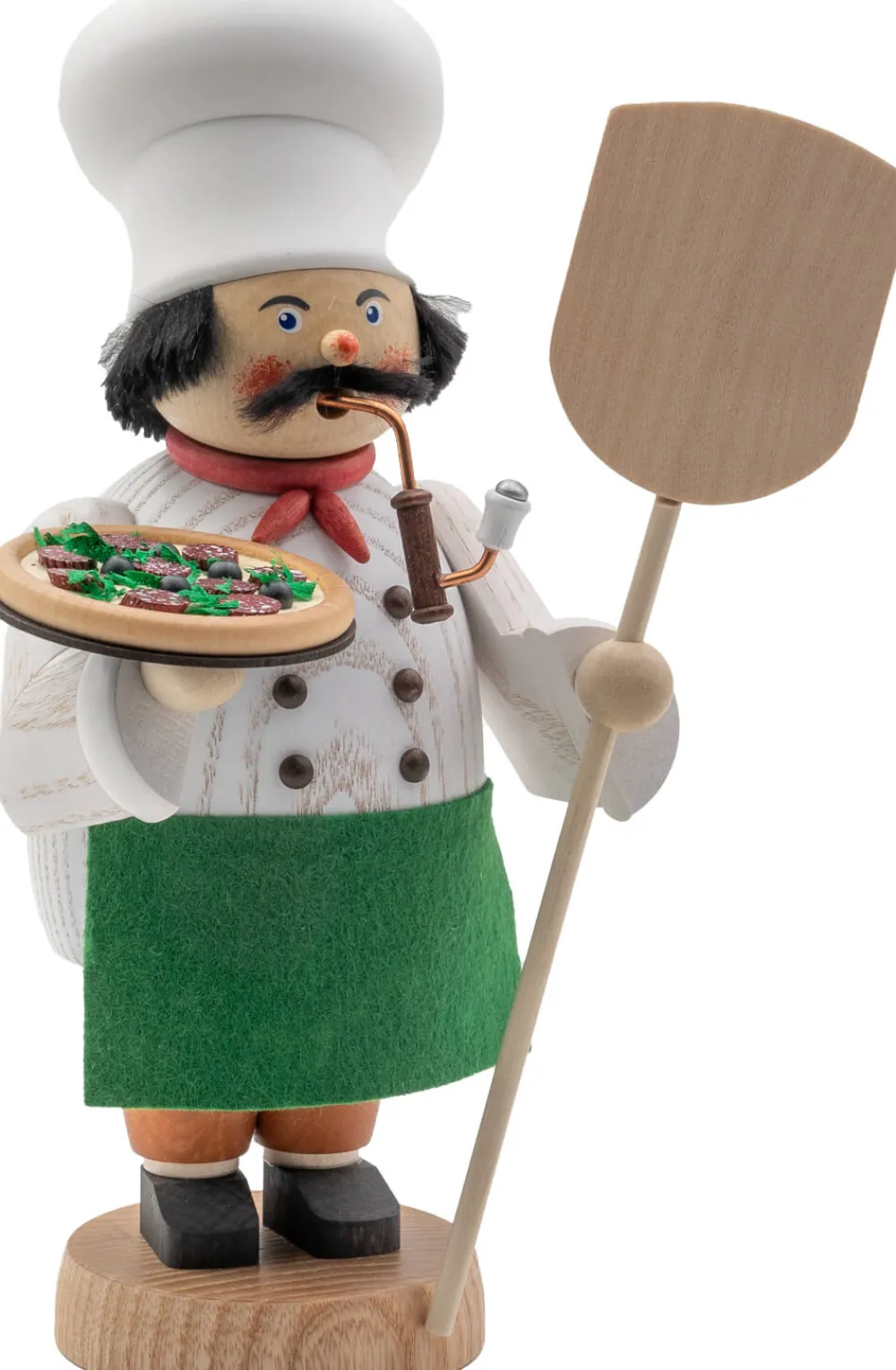 Seiffener Volkskunst eG Räuchermännchen*Räuchermännchen Pizzabäcker, 22 cm von