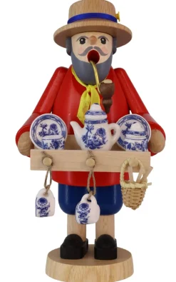 Richard Glässer GmbH Neuheiten*Räuchermännchen Porzellanhändler, 18 cm, von Richard Glässer