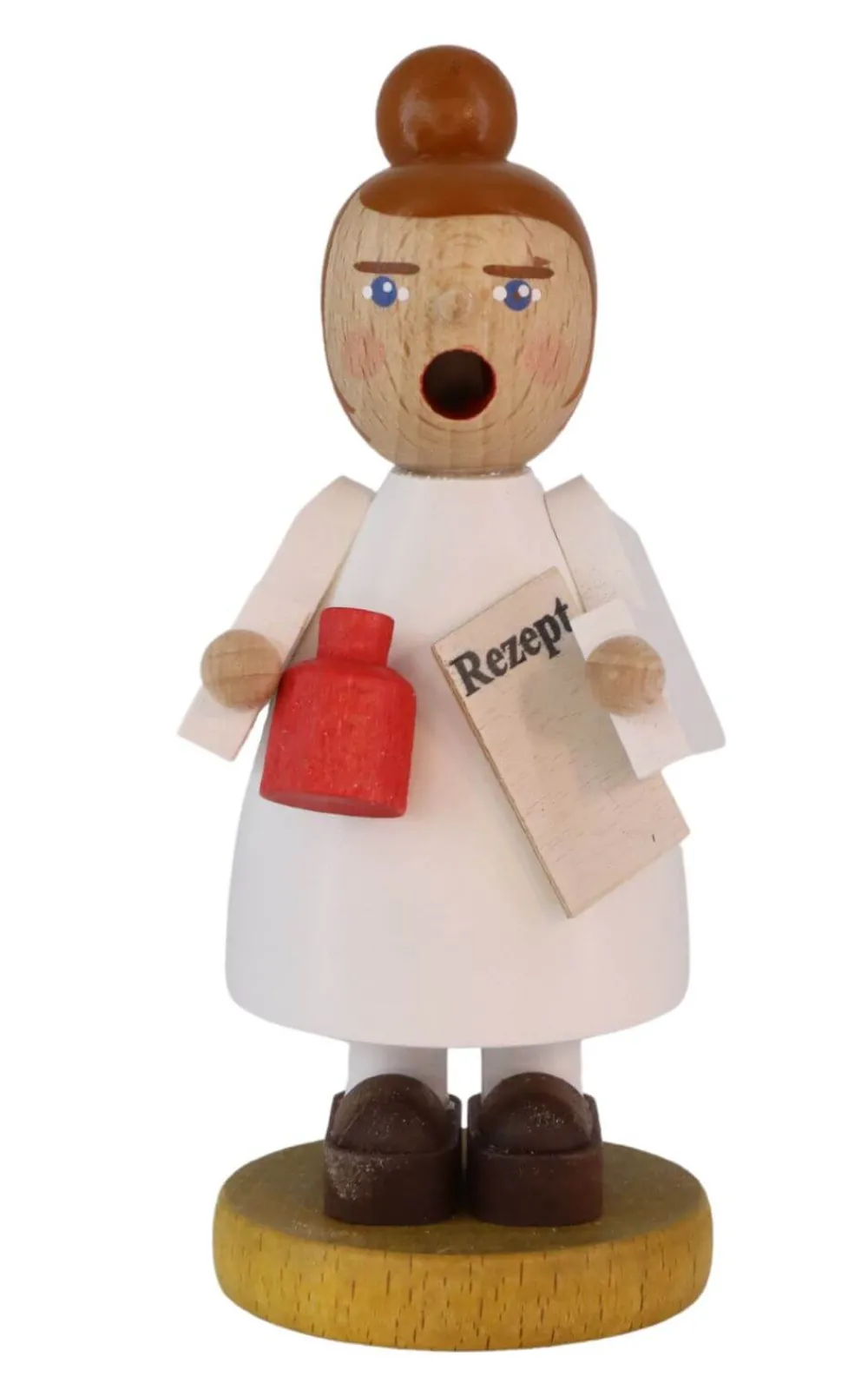 Richard Glässer GmbH Neuheiten | Auslaufartikel*Räuchermännchen Ärztin, 11 cm von Richard Glässer