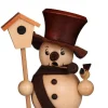 Christian Ulbricht Neuheiten | Räuchermännchen*Räuchermännchen Schneebub mit Vogelhaus , 11 cm von