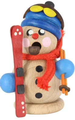 Gerd Hofmann Räuchermännchen*Räuchermännchen Schneemann mit Ski, von