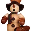 Christian Ulbricht Räuchermännchen*Räuchermännchen Schneemann mit Geigenkasten, 23 cm von