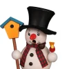 Christian Ulbricht Räuchermännchen*Räuchermännchen Schneemann mit Vogelhaus, 11 cm, von